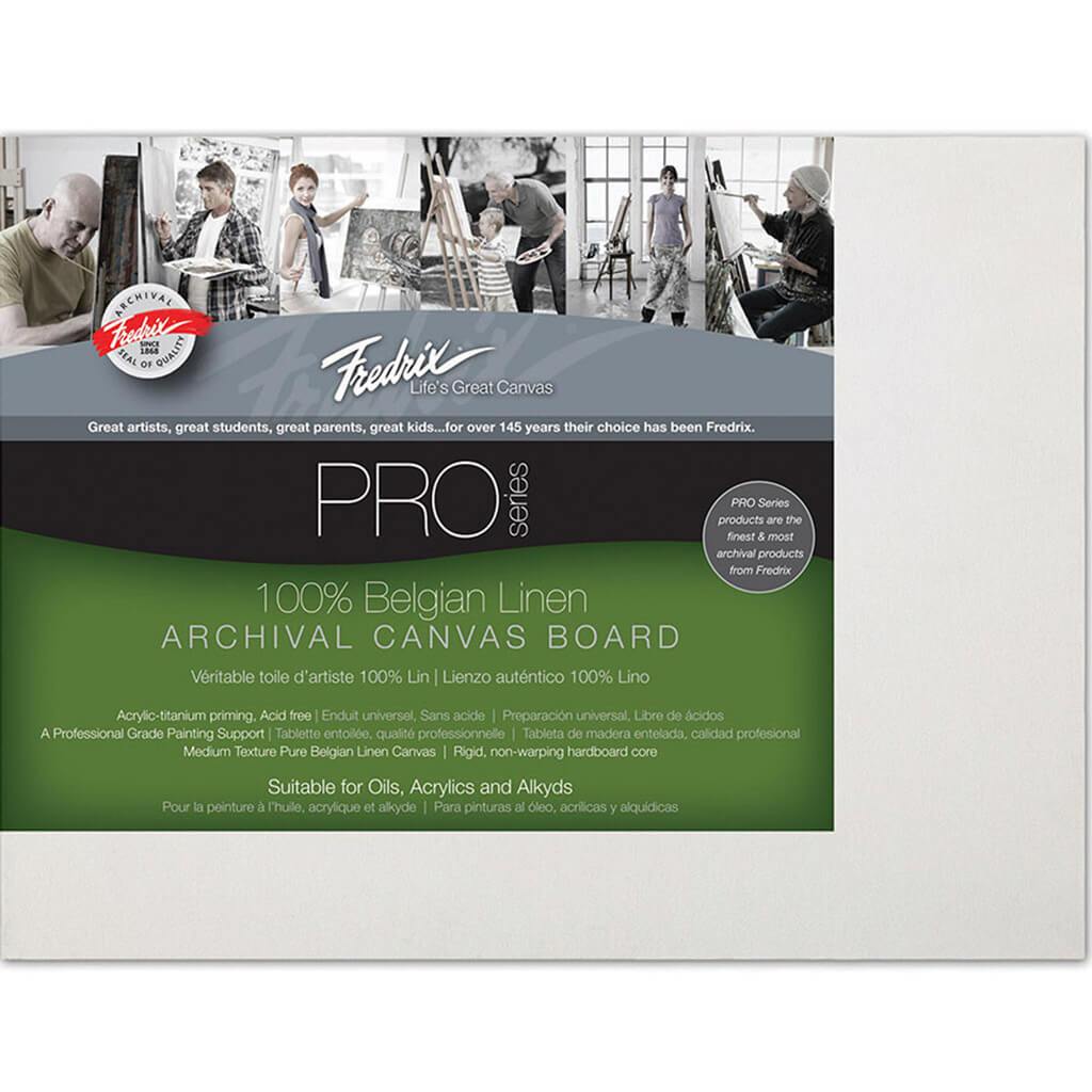 Fredrix Pro Series Belgian Linen Board 12in x 16in