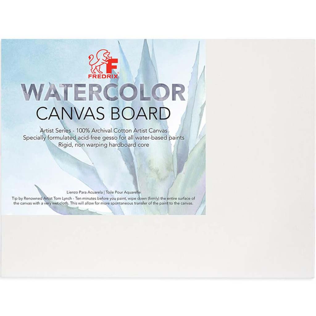 Fredrix Watercolor Archival Canvas Boards 8in x 8in