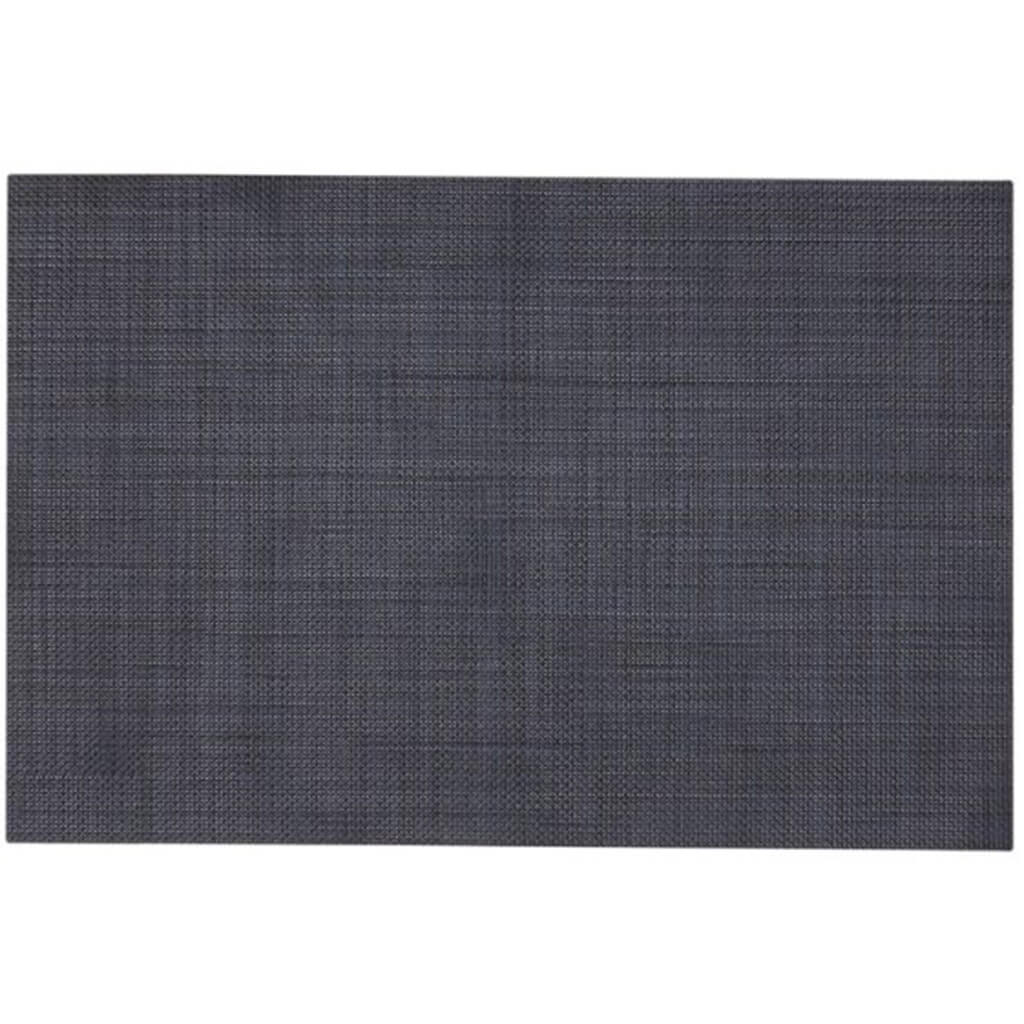 Linen Vinyl Placemat Navy, 13in X 19in