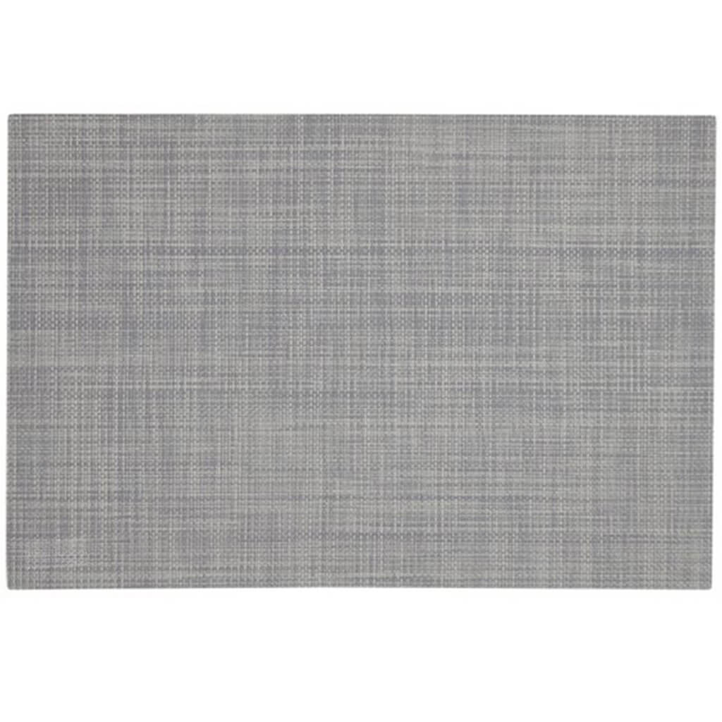 Linen Vinyl Placemat Gray, 13in X 19in