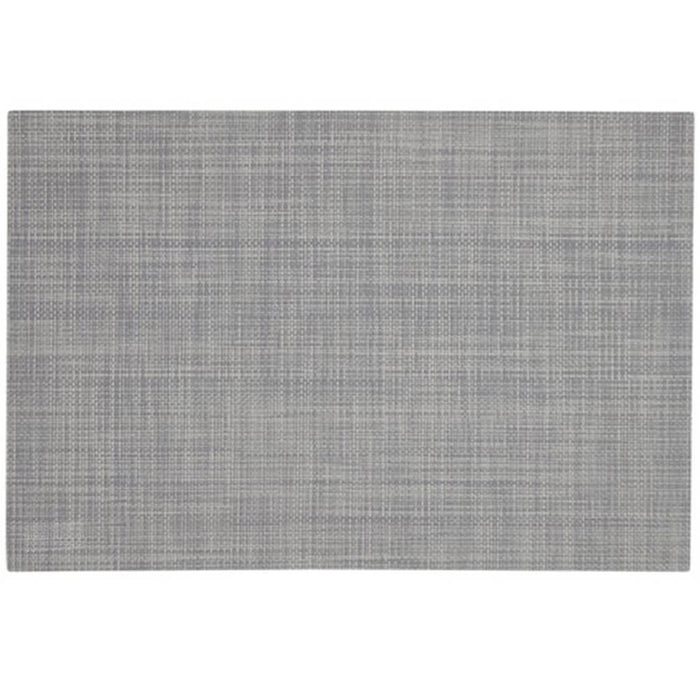 Linen Vinyl Placemat Gray, 13in X 19in
