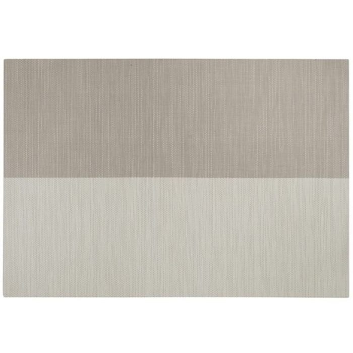 Divide Vinyl Placemat, Linen/White, 13in X 19in