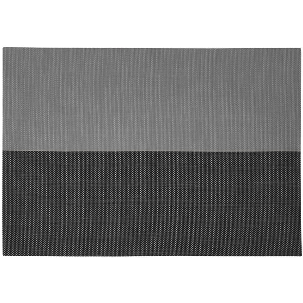 Divide Vinyl Placemat, Gray/Black, 13in X 19in