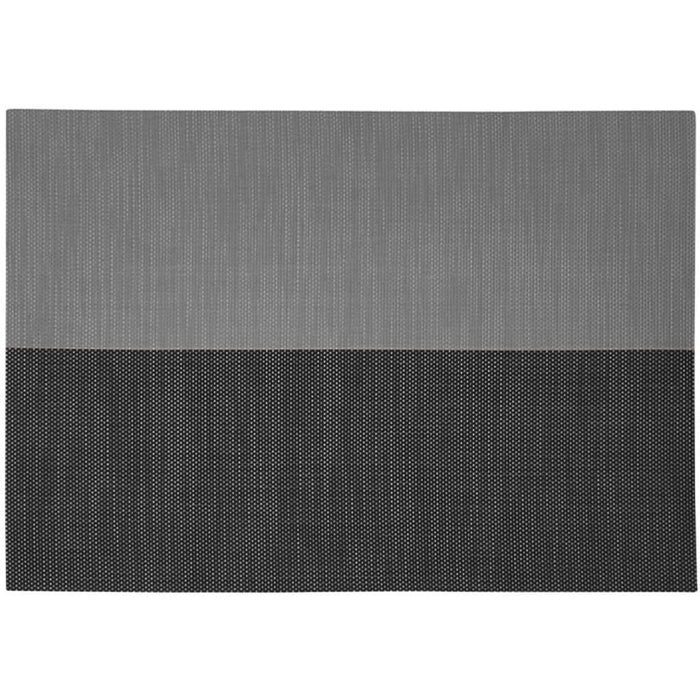Divide Vinyl Placemat, Gray/Black, 13in X 19in
