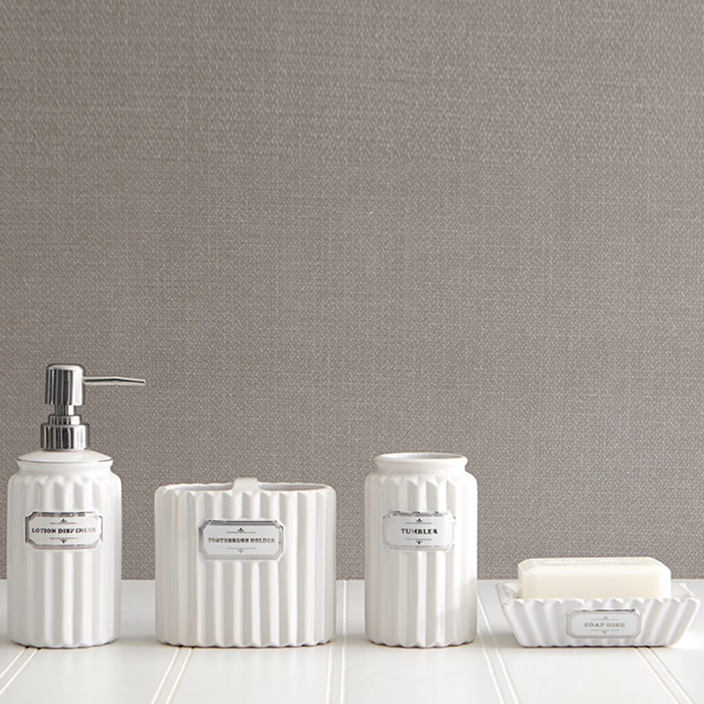 Westport Bath Set 4pc, White