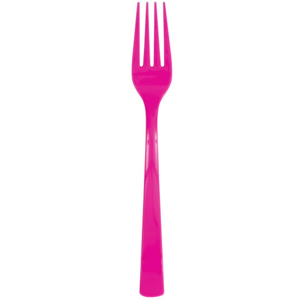 18 Forks Neon Pink