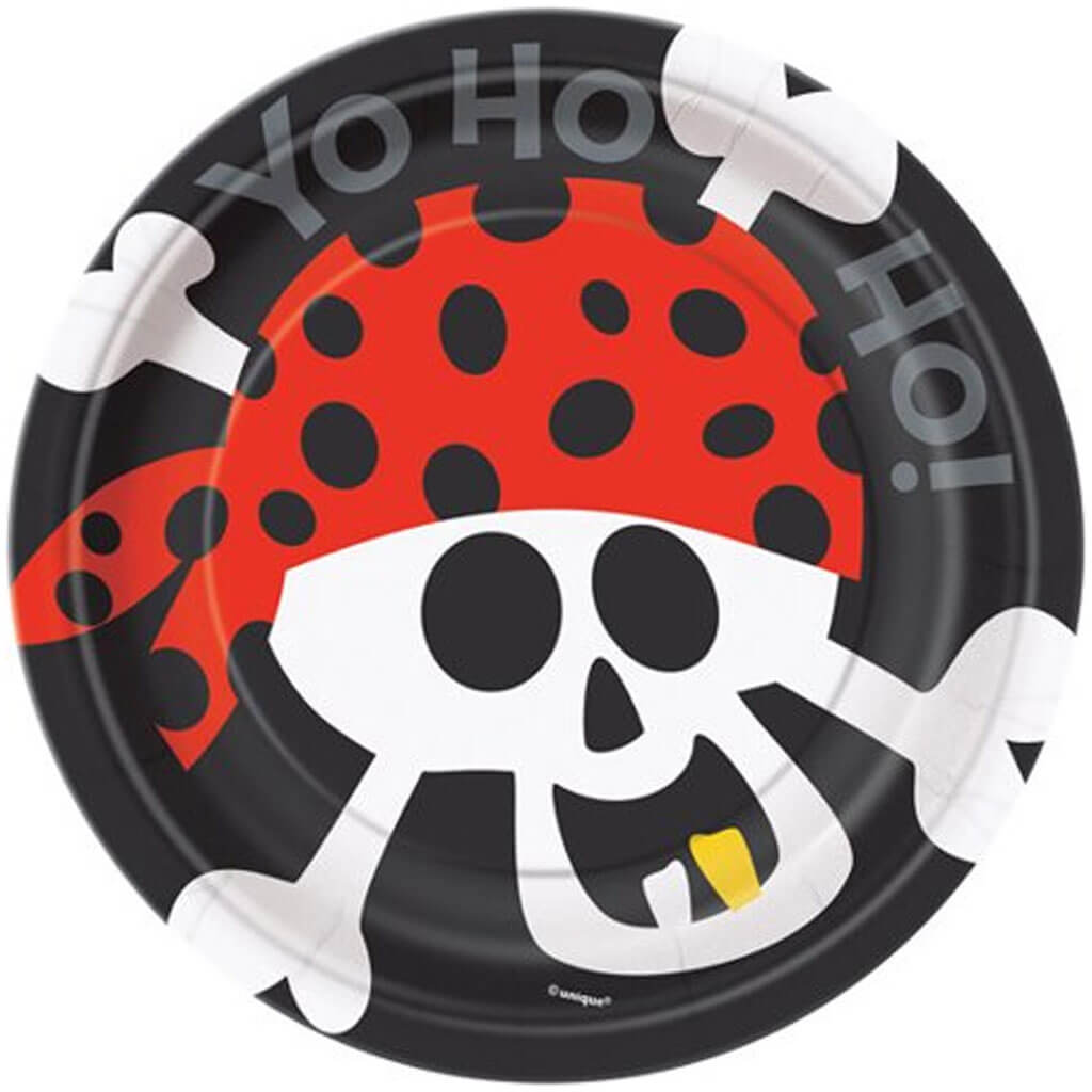 Pirate Party Dessert Plates 8ct