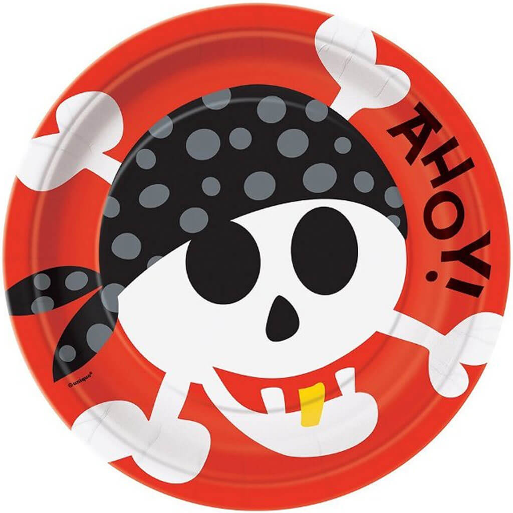 Pirate Party Dinner Plates 8ct