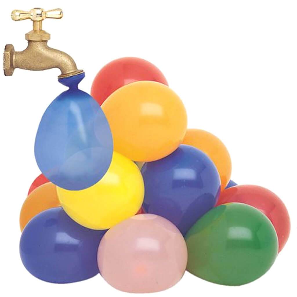 Assorted Color Water Balloons 144ct 5in