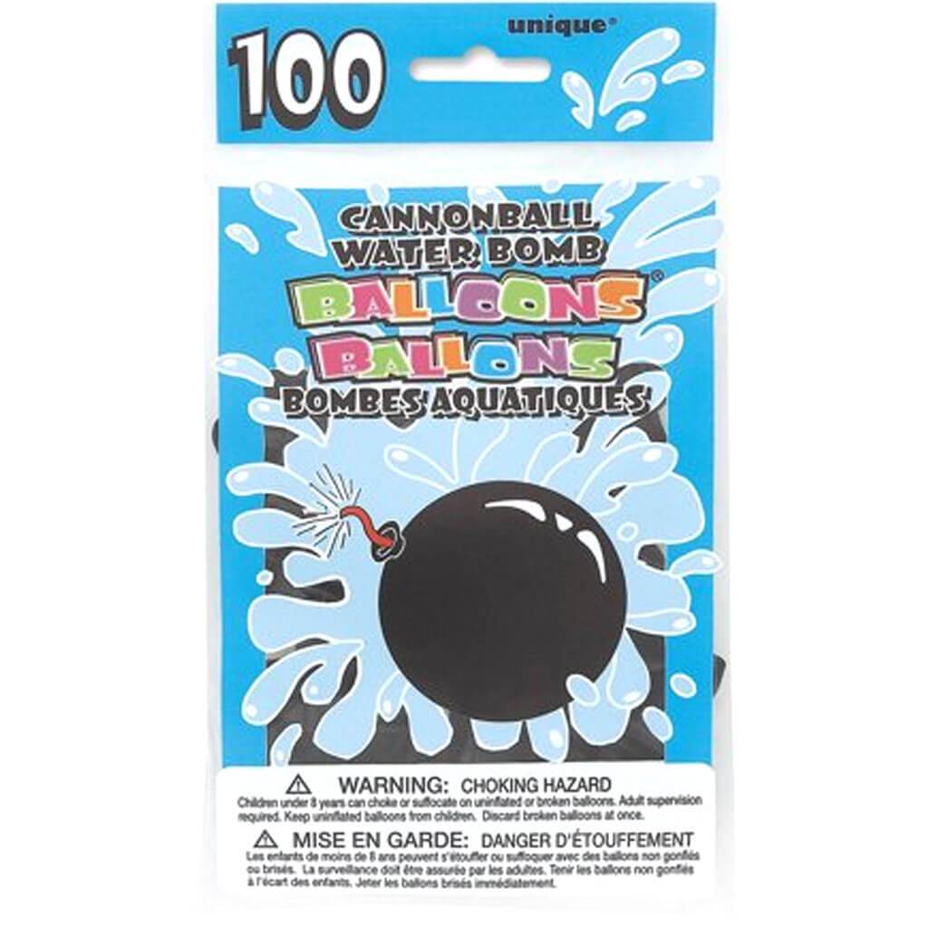 Latex Cannonball Water Balloons Pack of 100