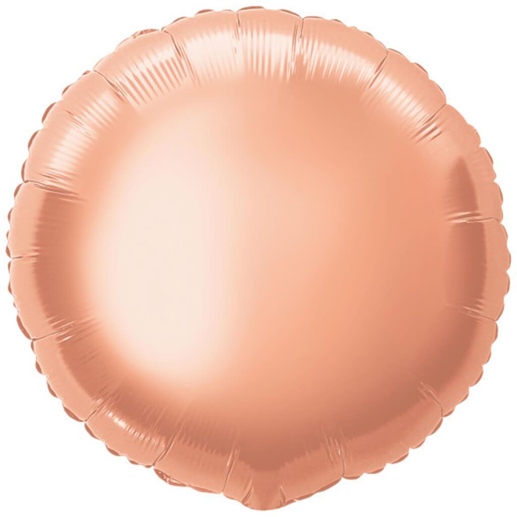 Rose Gold Round Foil Balloon 18in