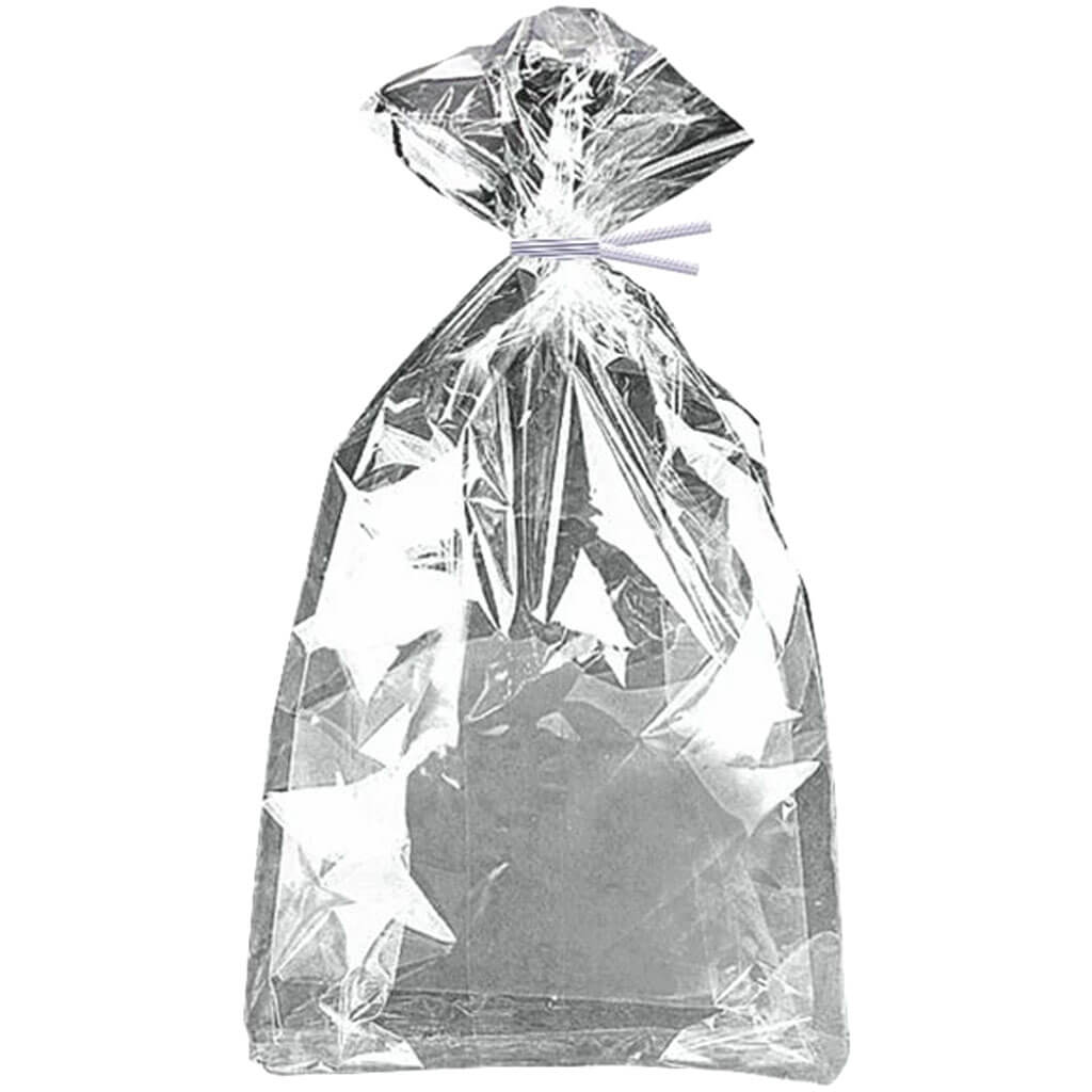 Silver Foil Cellophane Bags 5in x 11in 10ct