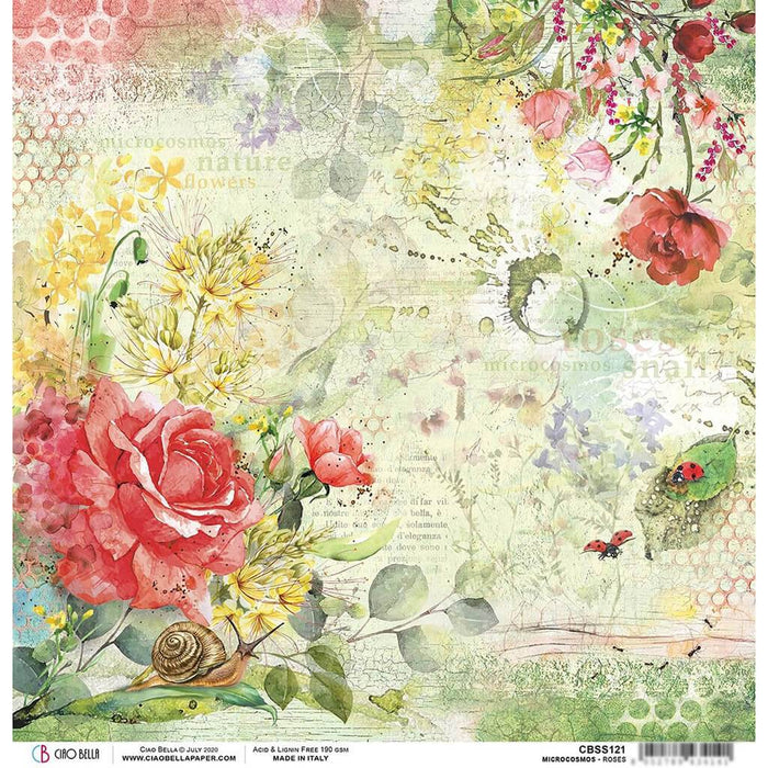 Double-Sided Cardstock 90lb Roses