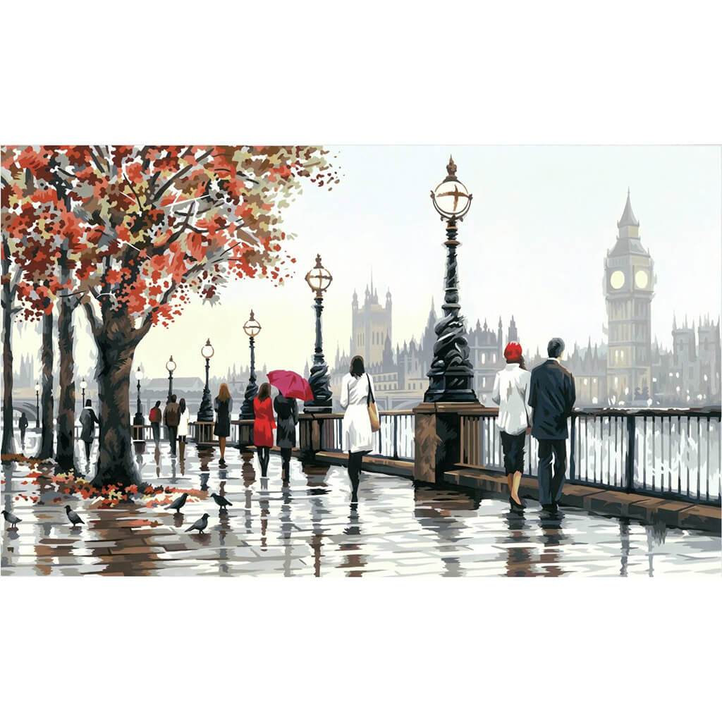 Paint By Number Kit 20in x 12in Thames View