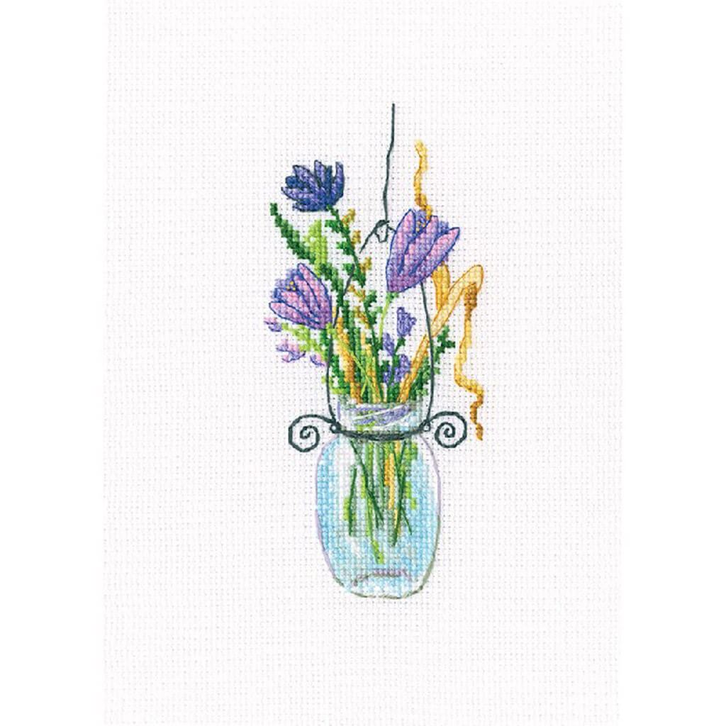 Counted Cross Stitch Kit 2.6in x 5.7in Forest Buttonholes