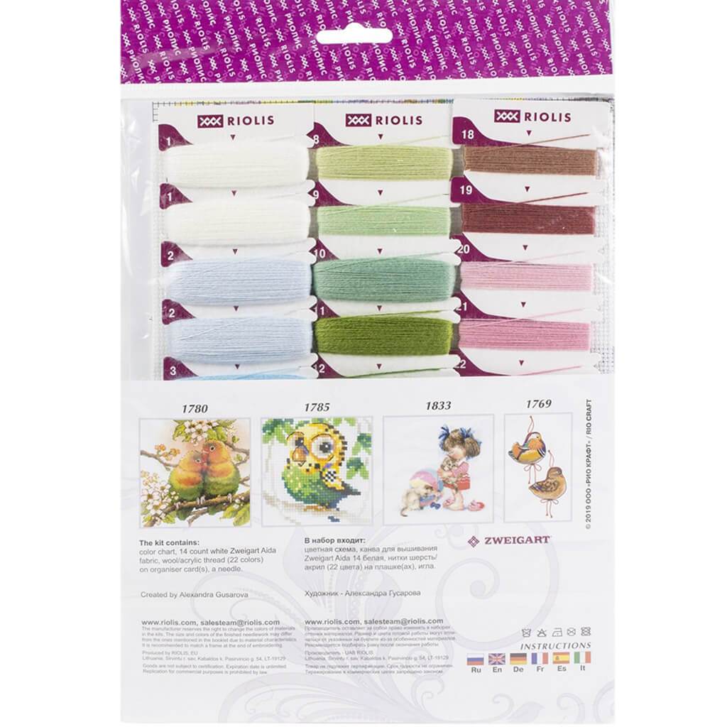 Cross Stitch Kit 9.75in x 9.75in White Doves