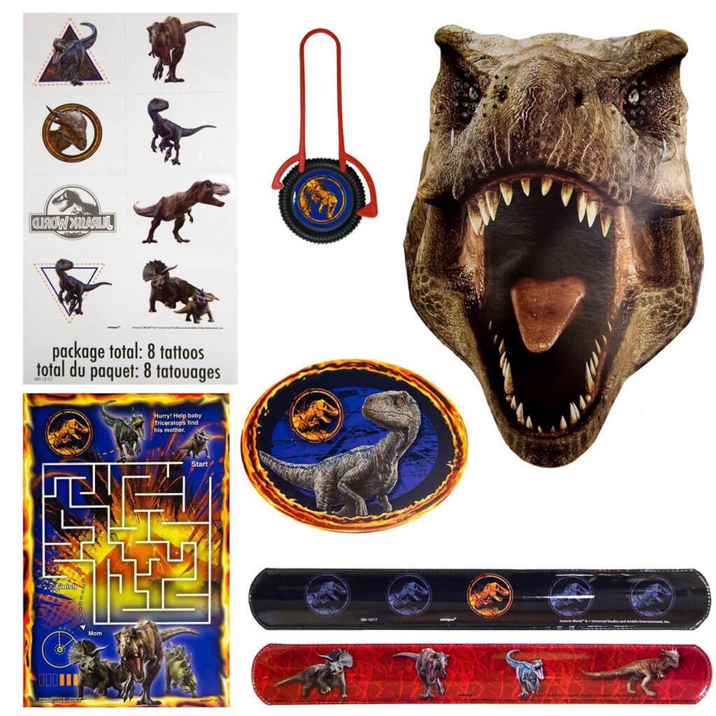 Jurassic World Birthday Party 48 Piece Party Loot Bag Favor Kit