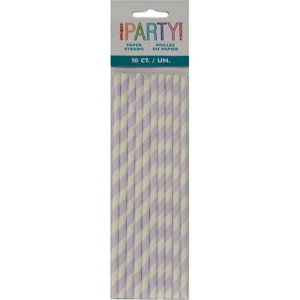 Striped Paper 10ct Lavender