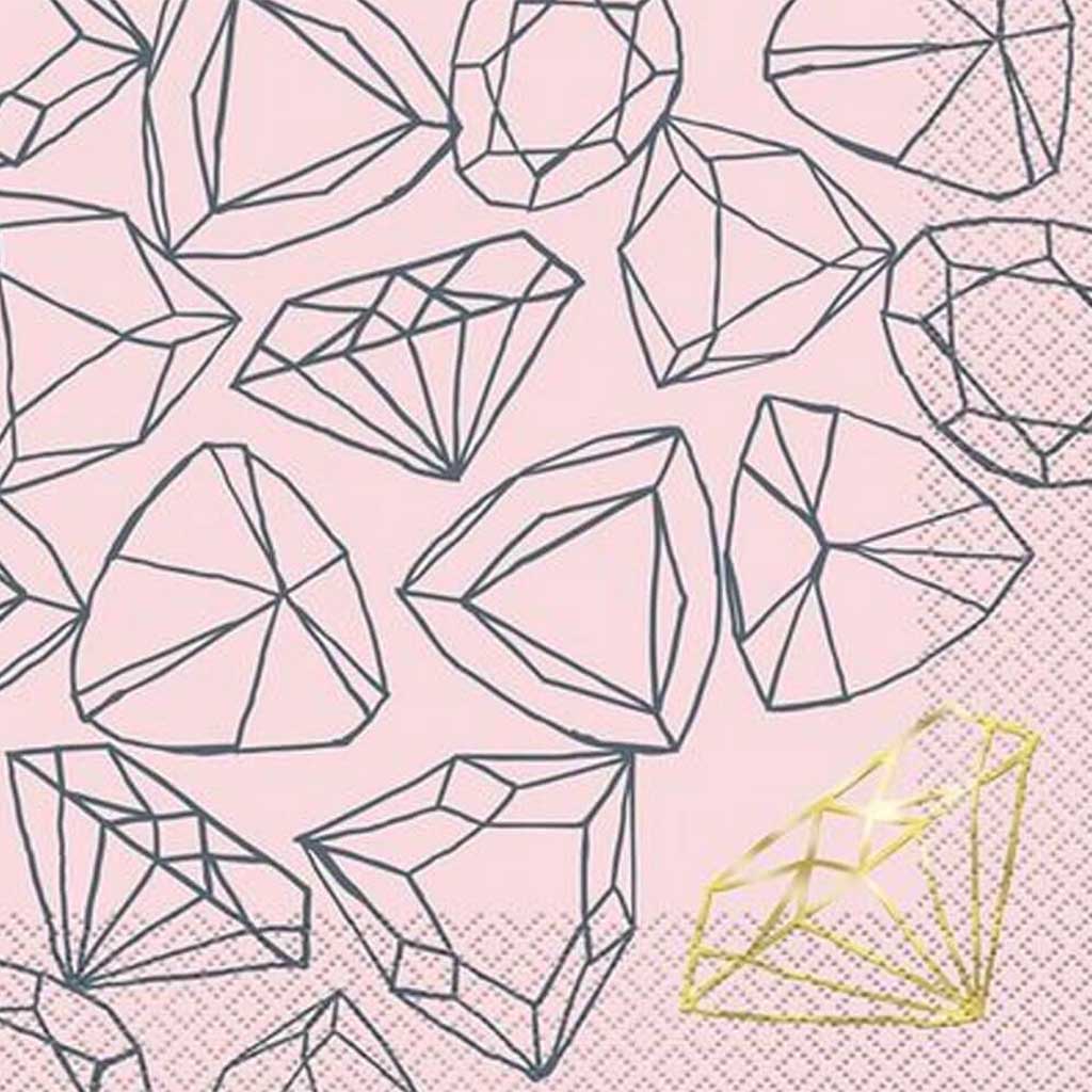 Hen Do Diamond Lunch Napkins Pack of 16