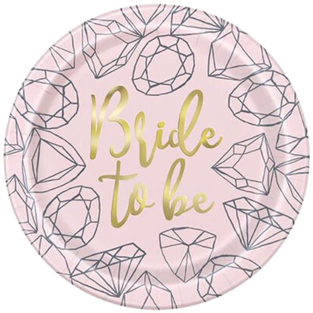 Hen Do Diamond Paper Plates 9in