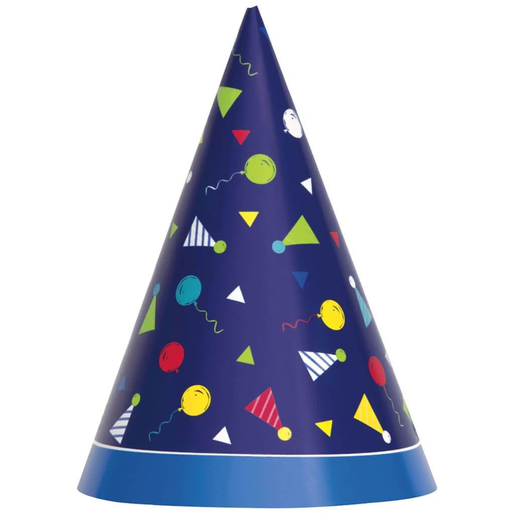 Peppy Birthday Party Hats 8ct