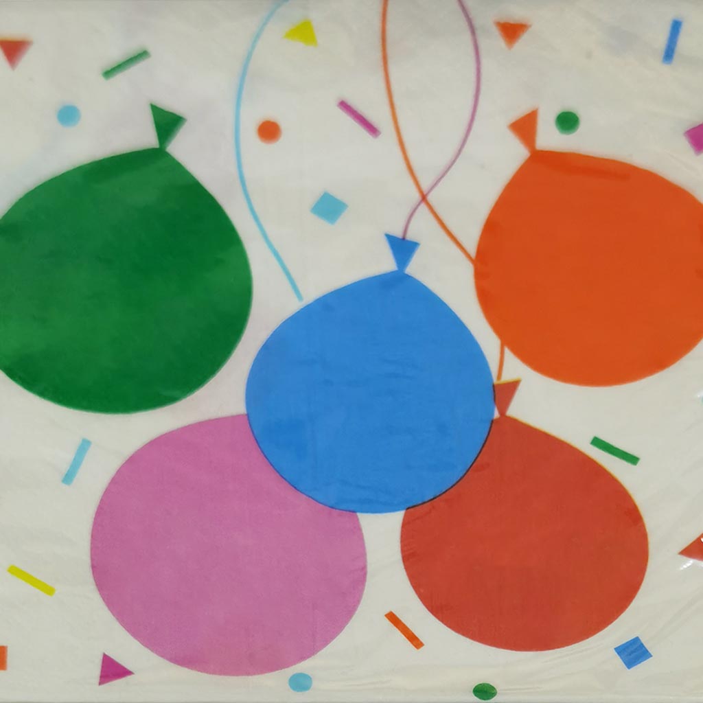 Colorful Balloons Lunch Napkin 16ct