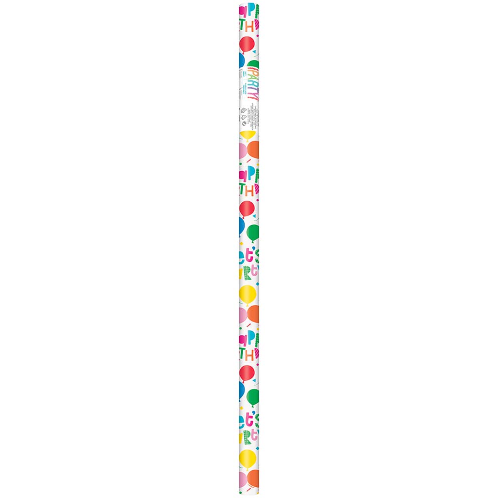 Colorful Balloons Light Party Giftwrap 30 x 5