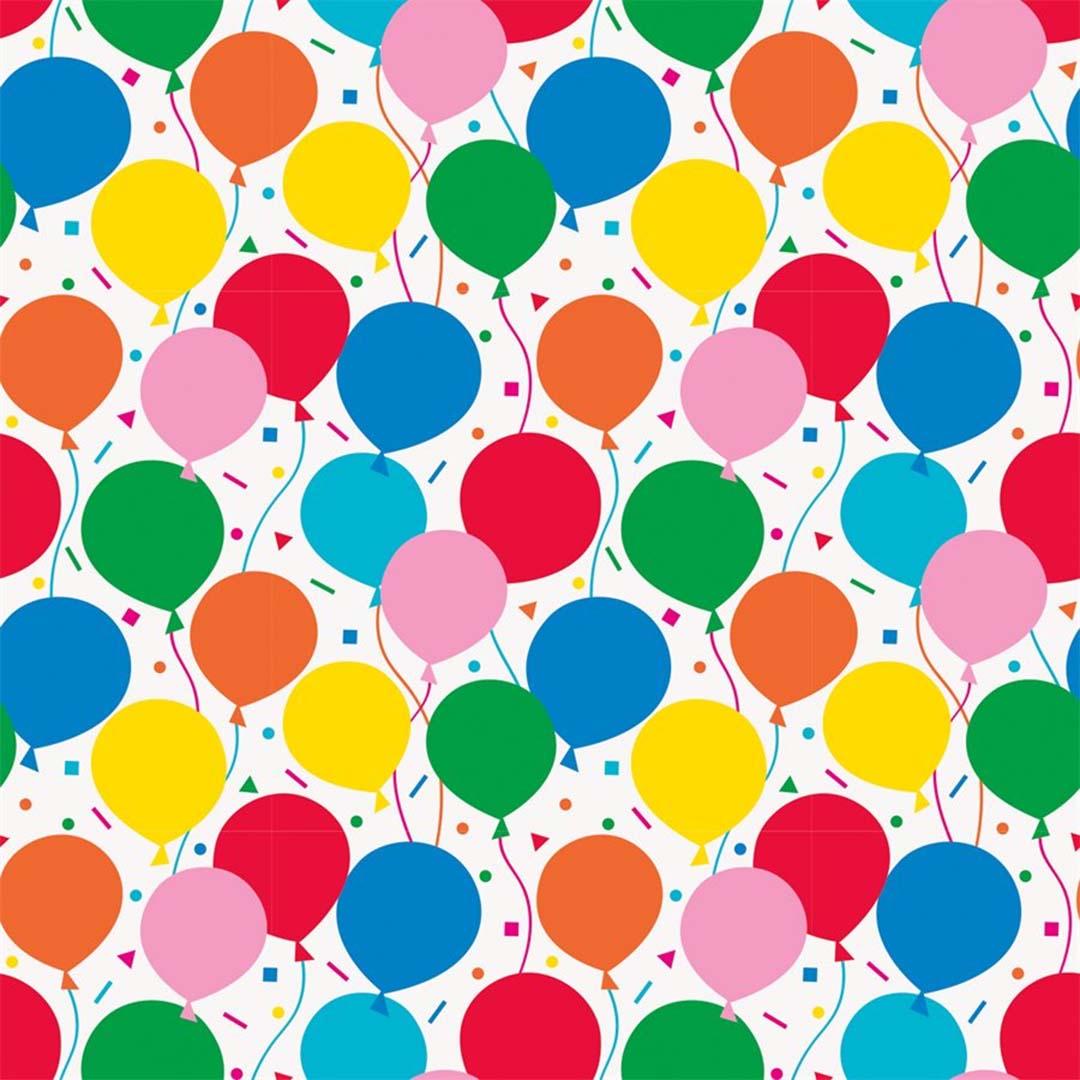 Colorful Balloons Giftwrap 30 x 5ft