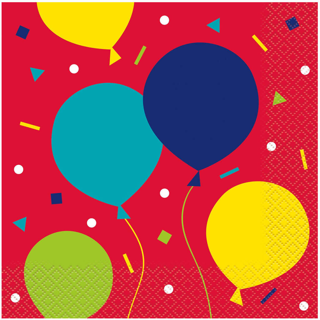 Balloon Party Birthday Lunch Napkin 16ct