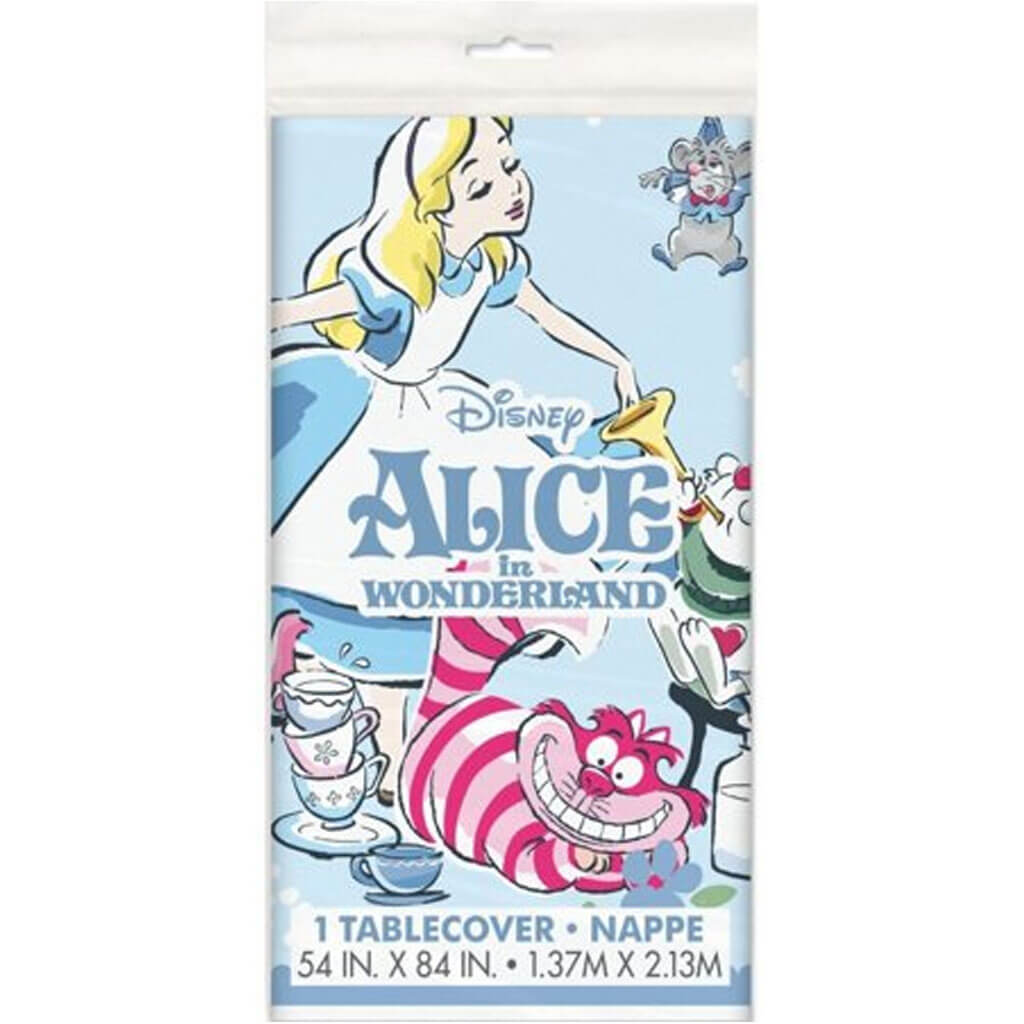 Alice in Wonderland Birthday Plastic Tablecover