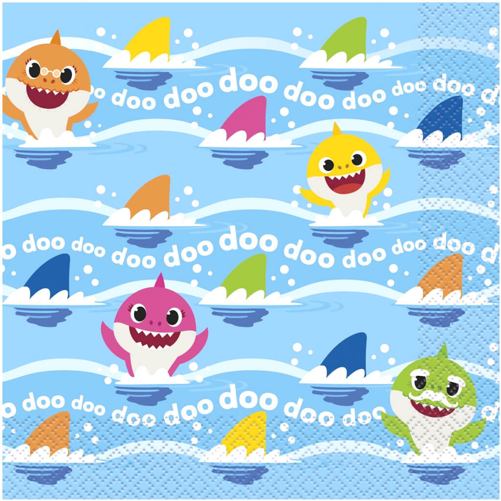 Baby Shark Lunch Napkins 16ct