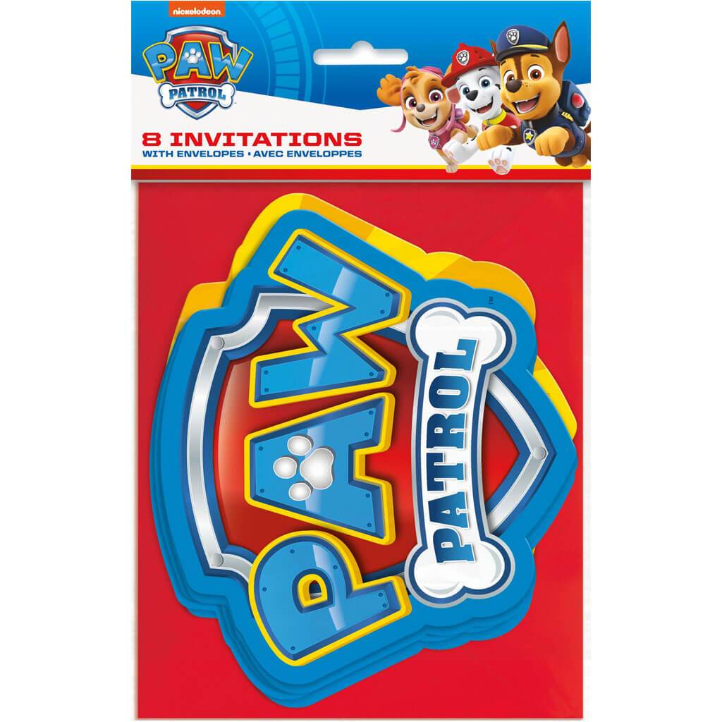 Paw Patrol Invitation 8ct