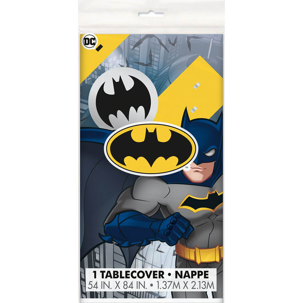 Batman Plastic Table Cover 54in x 84in