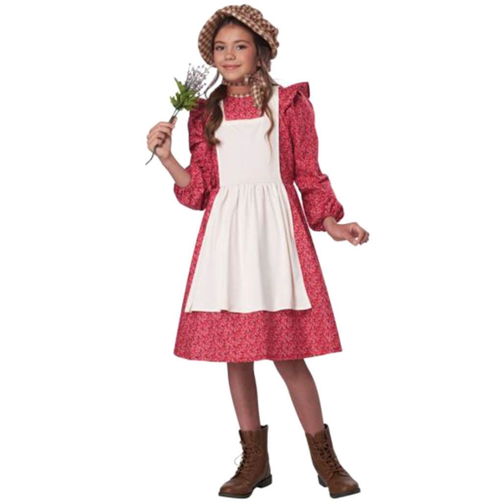 Frontier Settler Girl Pink Costume