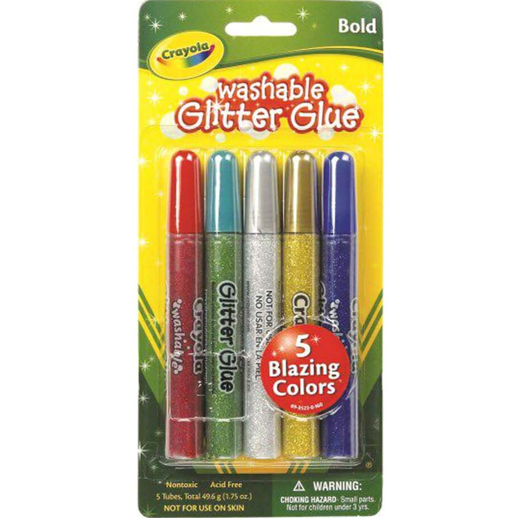 Crayola Washable Glitter Glue 5ct