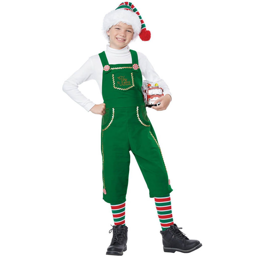 Toy Maker Elf Boy Costume