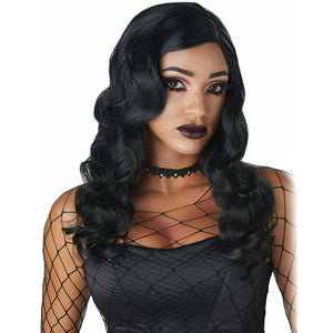 Sultry Siren Sexy Gothic Black Wig