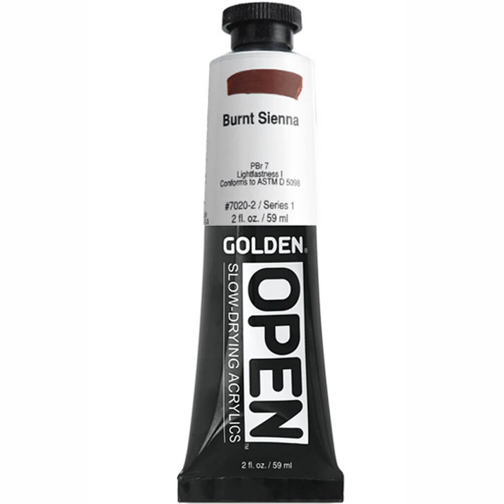 Golden Open Acrylic 2oz Series 1 Burnt Sienna