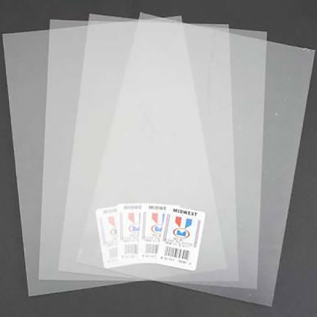 Clear Polyester Sheet 0.03 x 7.6 x 11