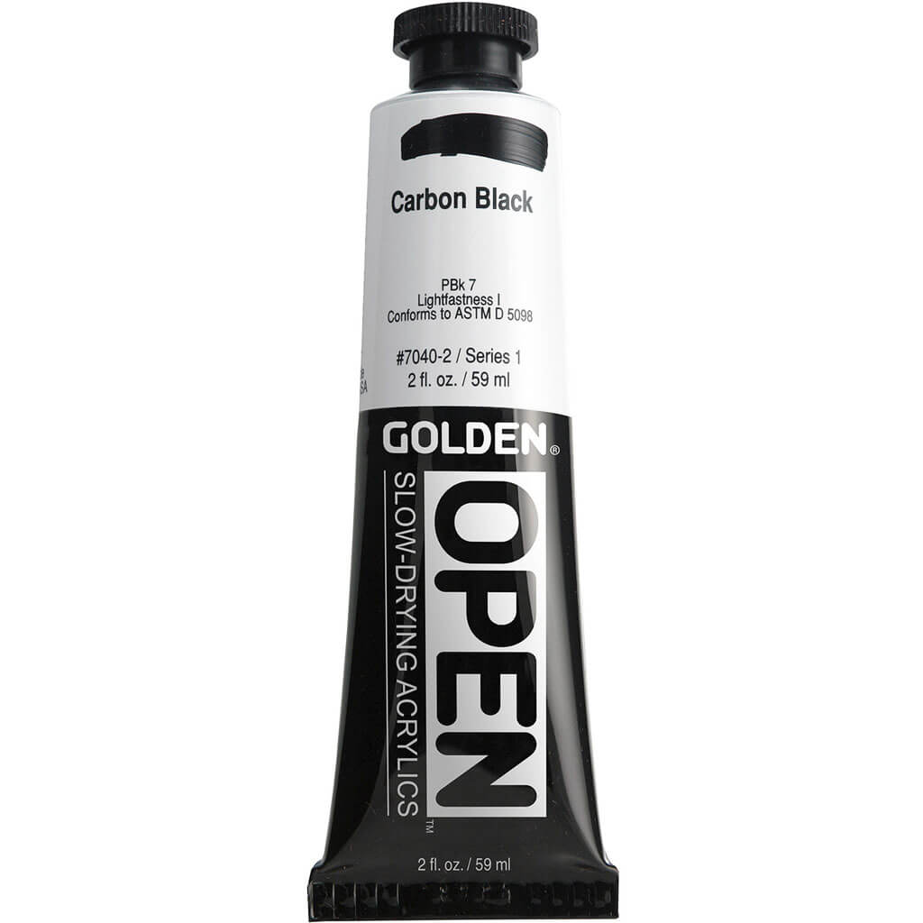 Golden Open Acrylic 2oz Series 1 Carbon Black