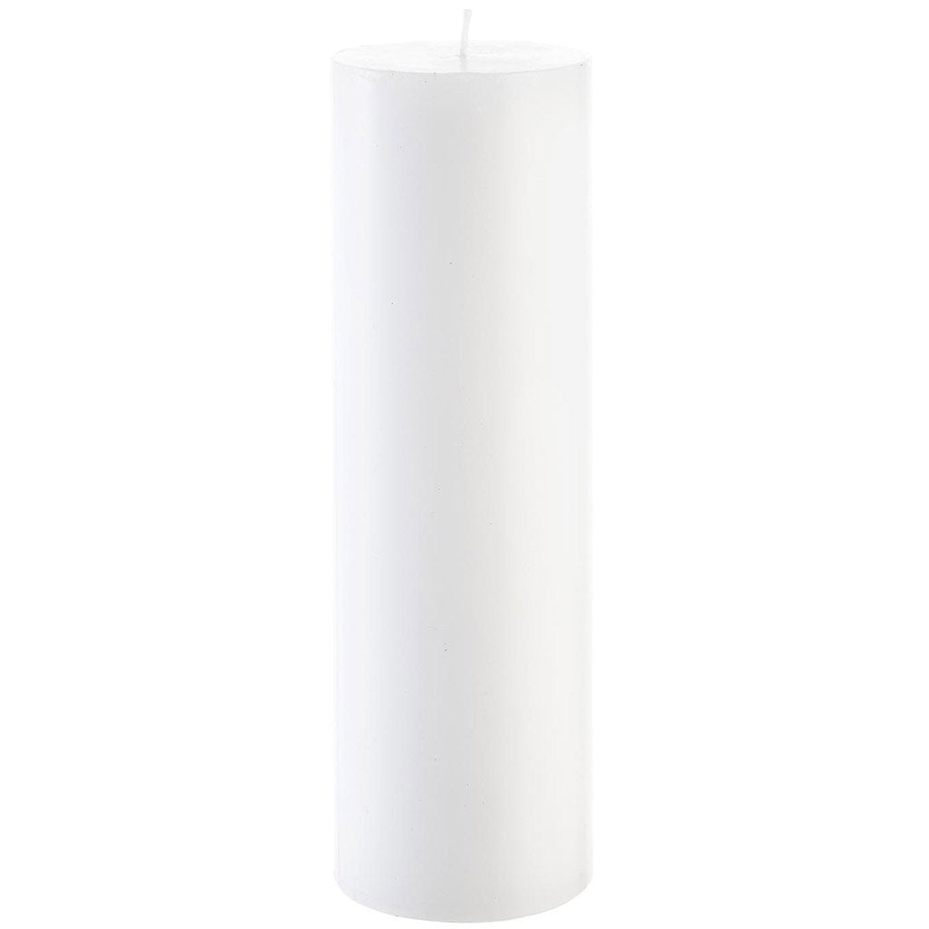 Candle Pillar White, 2.75in X 9in