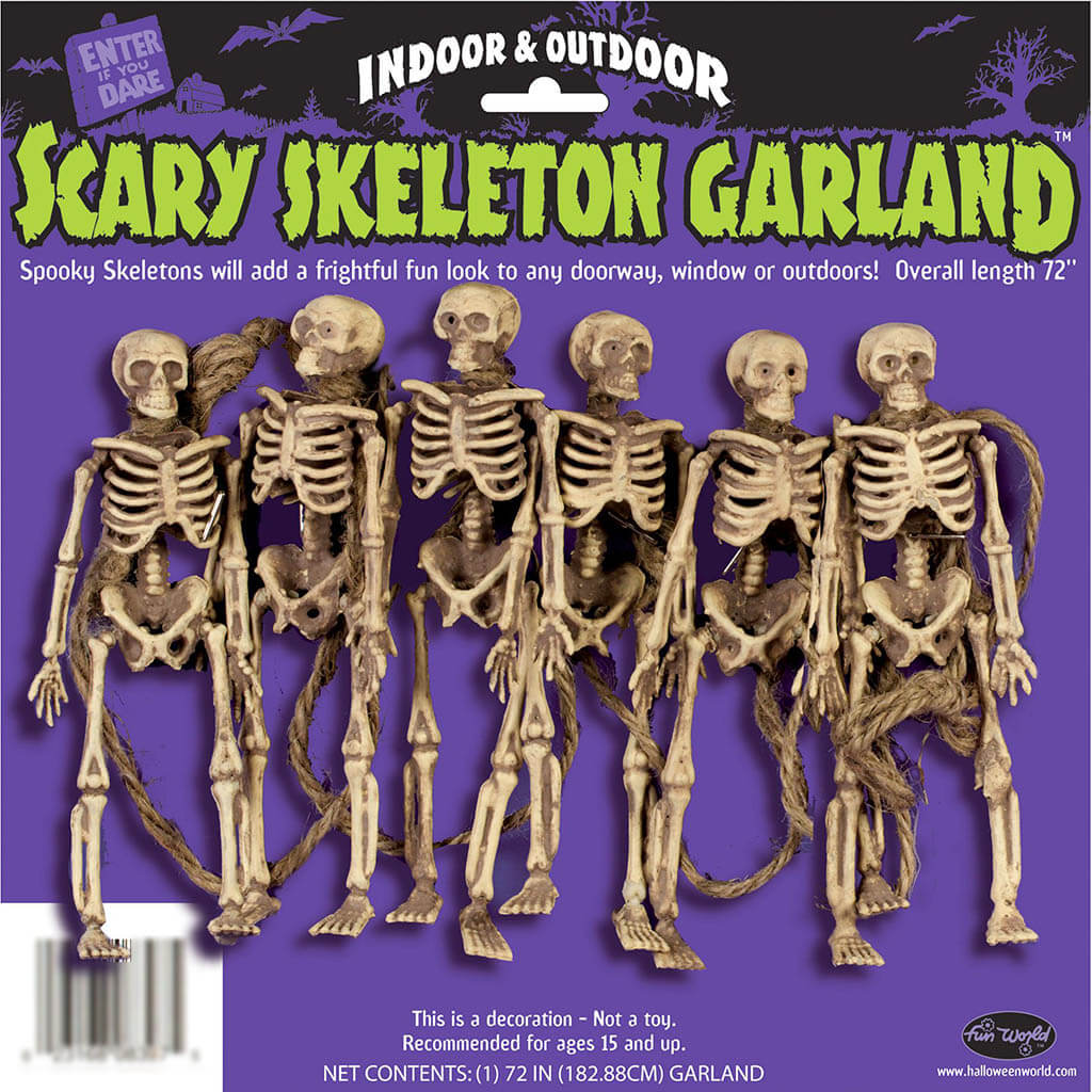 Skeleton Garland 72in