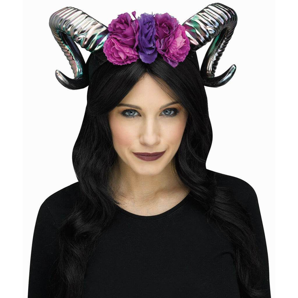 Oil Slick Horn Flower Headpiece