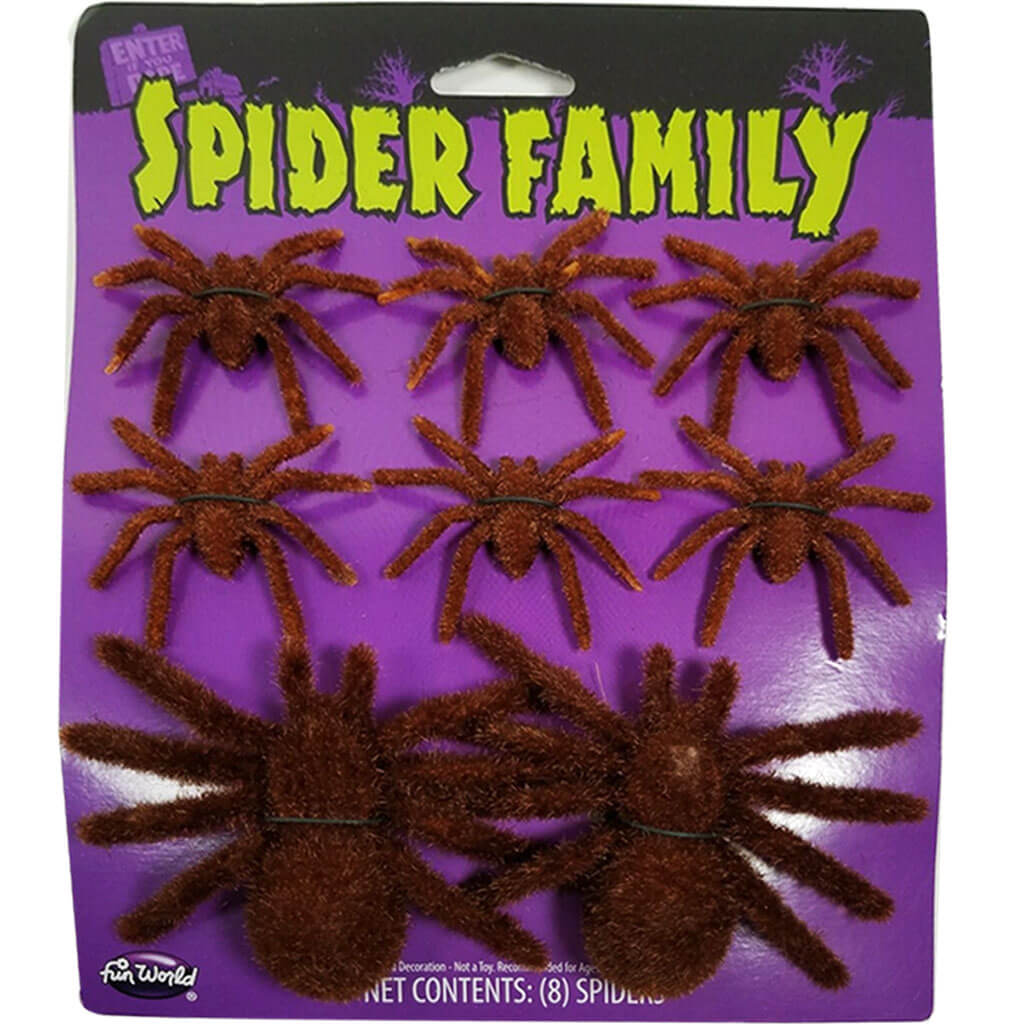 Fuzzy Spider Family Assortment