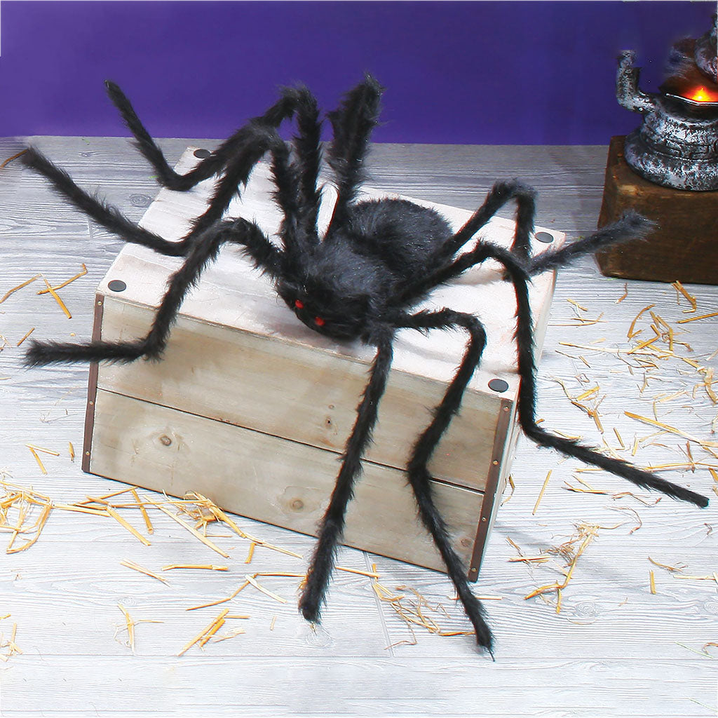 Jumbo Posable Spider Black 50in