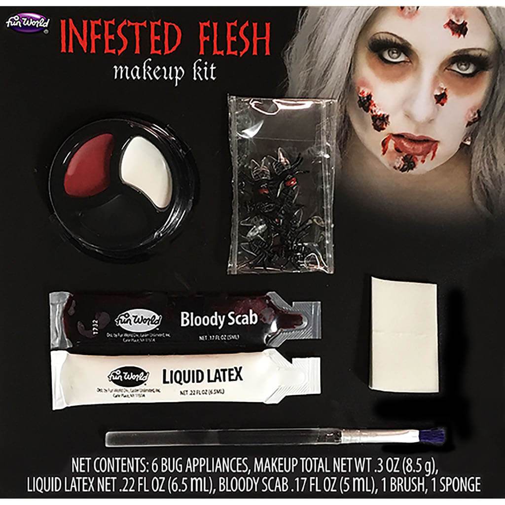 Infested Flesh Flies Makeup Kit