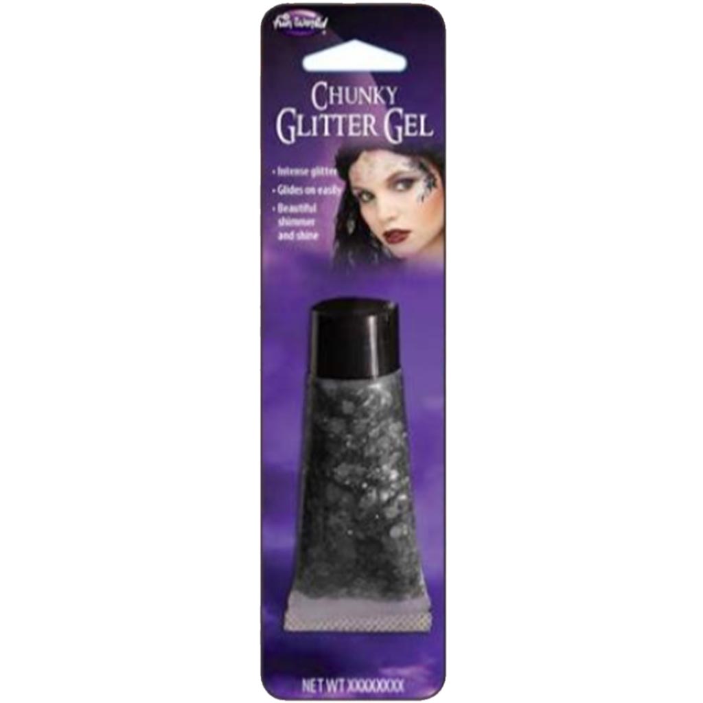 Black Glitter Gel Tube 12ml