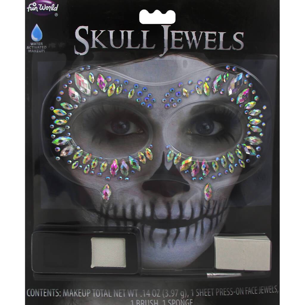 Glam Skeleton Jewels Kit Faux Face Gems