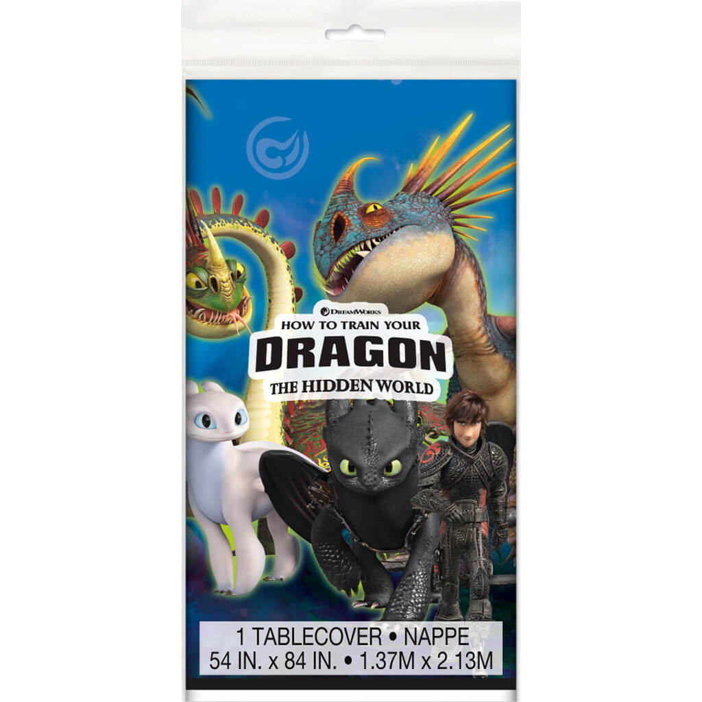 How to Train Your Dragon 3 Rectangular Plastic Table Cover, 54"x84"