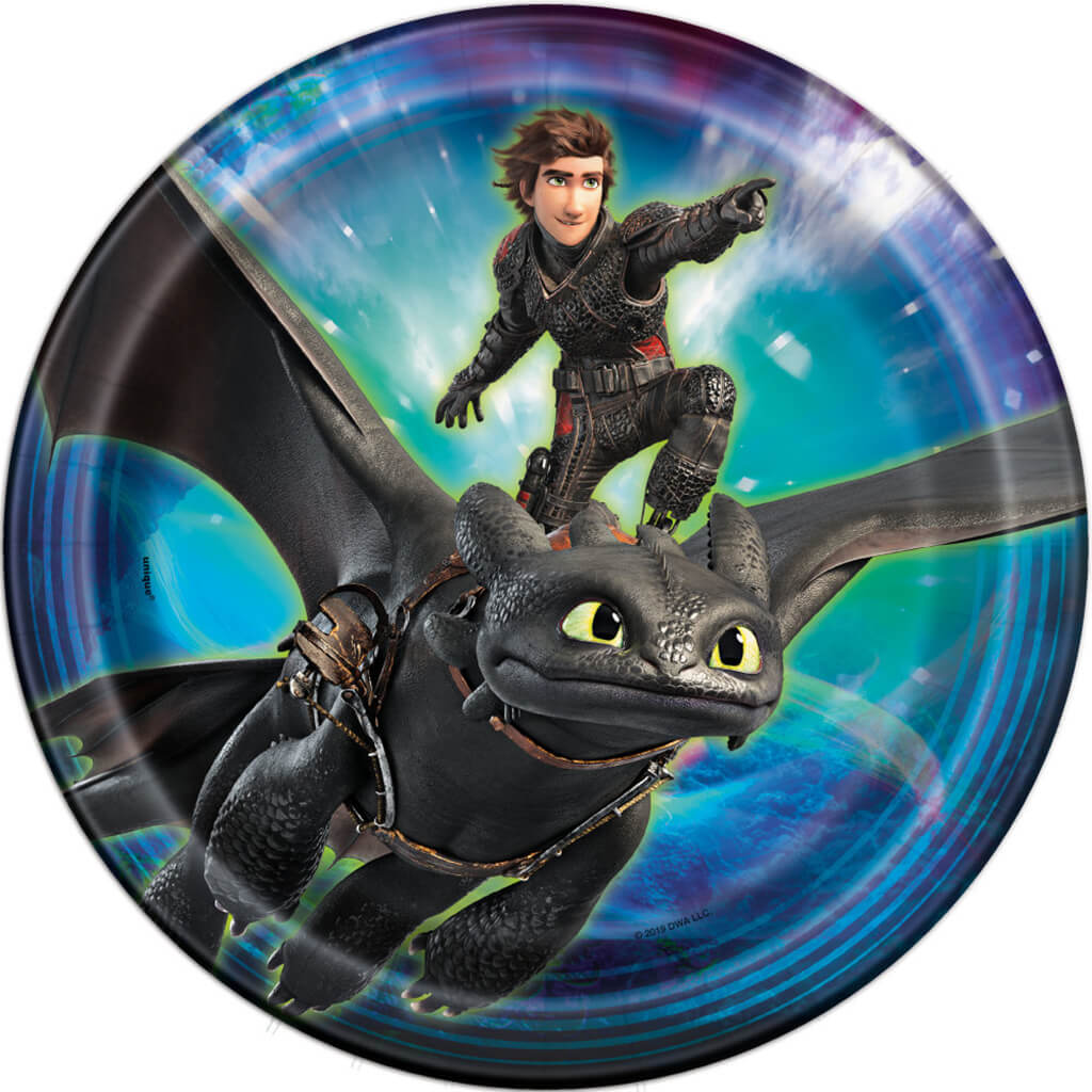 How to Train Your Dragon 3 Dinner Plate 8ct, 9in